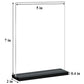 Acrylic Sign Holder 5x7 Clear T Shape Double-Sided Desktop Display Stand, Plastic Sign Holder Flyer Menu ad Frames Stand Perfect for Restaurants, Promotions, Picture Photo Frame, Events, Home, 6 Pack