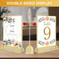 Acrylic Sign Holder 8.5X11 Clear Sign Holder, Gold Picture Frame Double Sided Flyer Holder, Table Menu Holder Display Stand for Wedding Table Number 10pack