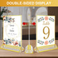 Acrylic Gold Sign Holder, 5x7 Gold Picture Frames Clear Double Sided Menu Holder for Wedding Table Number 10 Pack